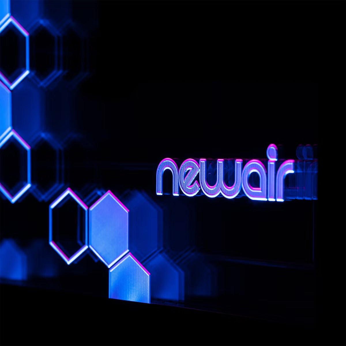 Newair Prismatic Series 126 Can Beverage Refrigerator with RGB HexaColor LED Lights, Mini Fridge for Gaming, Game Room, Party Festive Holiday Fridge