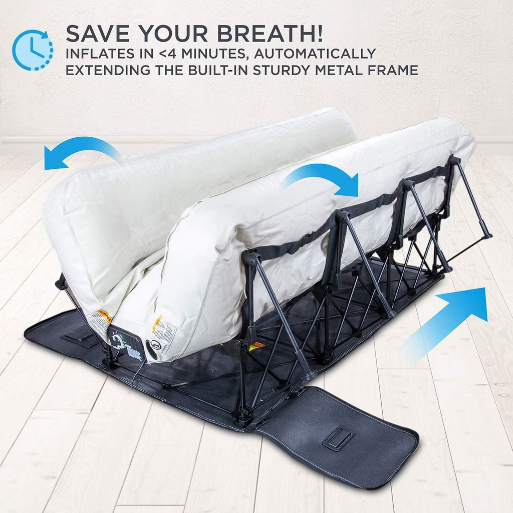 Ivation Air Mattress with Built In Pump, EZ-Bed with Legs