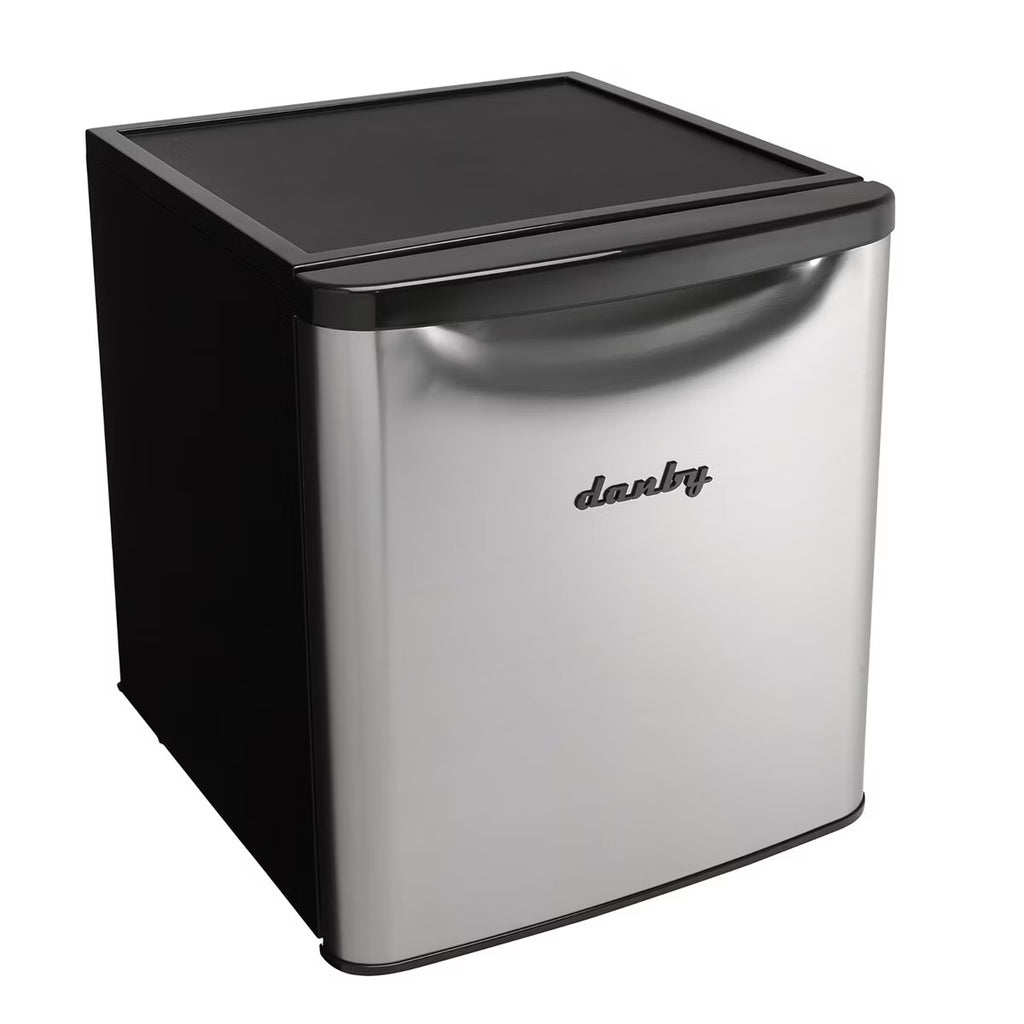 Danby 1.7 cu. ft. Compact Fridge in Stainless Steel Look DAR017A3BSLDB