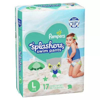 Pampers Splashers Disposable Swim Pants - (Select Size and Count)