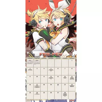 Calendrier mural bilingue français Hatsune Miku 2025 de Trends International 