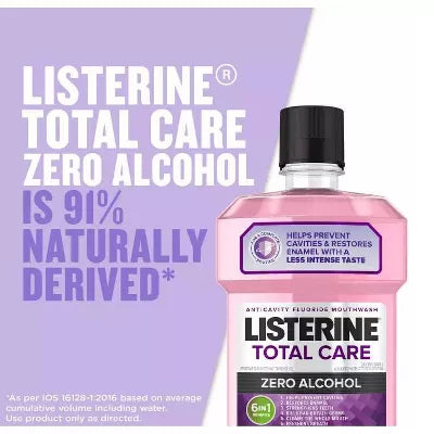 Listerine Total Care Zero Mouthwash - The Whoa Collection Designer Wrap - 1L