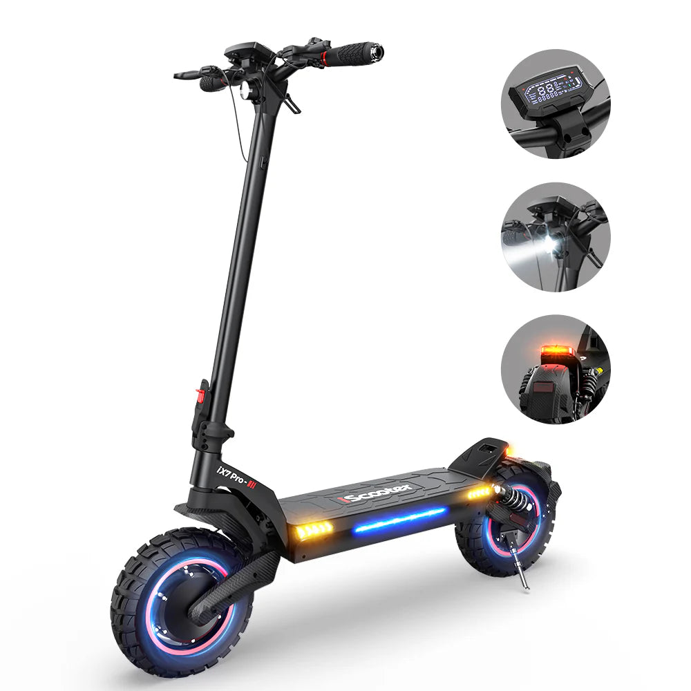 iScooter iX7 Pro Dual Motor Electric Scooter, 2000W Motor, 50Miles Long Range
