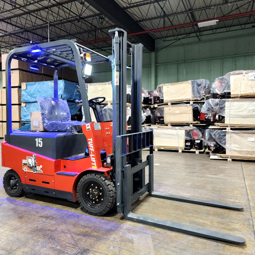 Home > Home & Garden > Industrial Supplies > Forklifts For Sale > 
Tuff Lift 4-Wheel Electric Forklift 3300lbs Cap. 118" Lifting - CPD-15FE